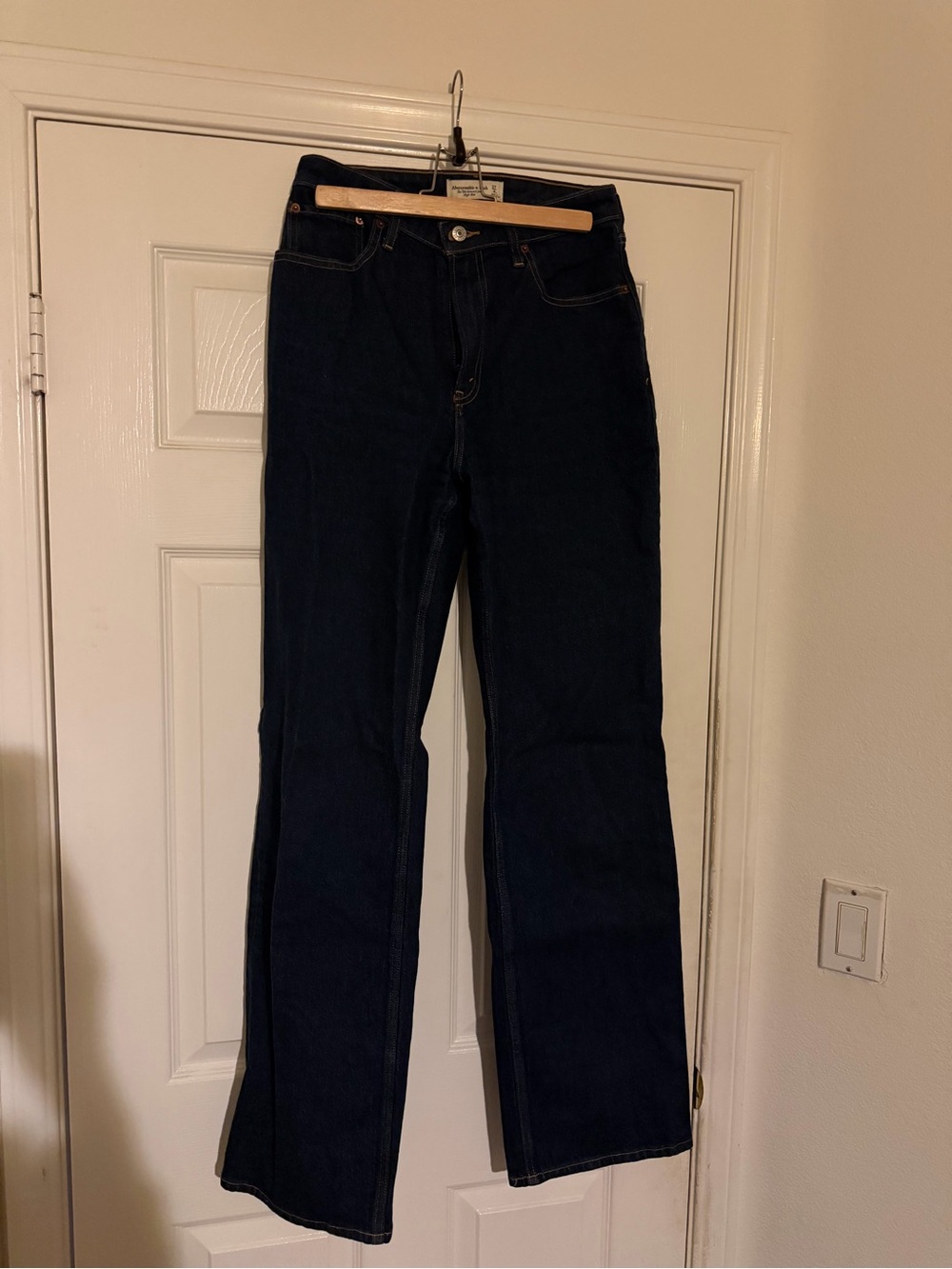 Women’s relaxed 90s long Blue Straight-Leg Jeans